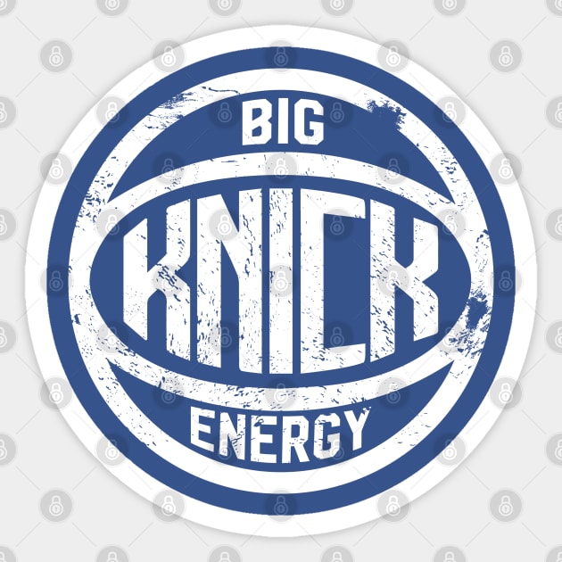 Big Knicks Energy Sticker by Shelter Art Space